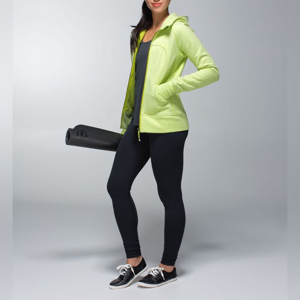 Lululemon Scuba Hoodie II Heathered Sunny Lime / Sunny Lime - Picture 2 of 6